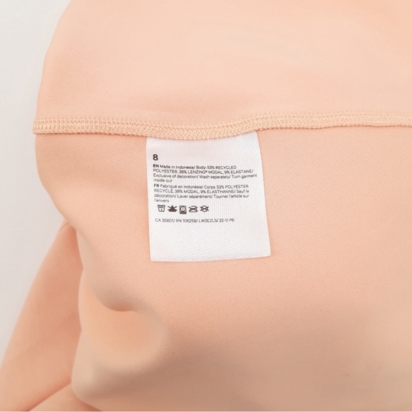 Lululemon | Perfectly Oversized Cropped Crew *Softstreme Peach Satin - Picture 3 of 3
